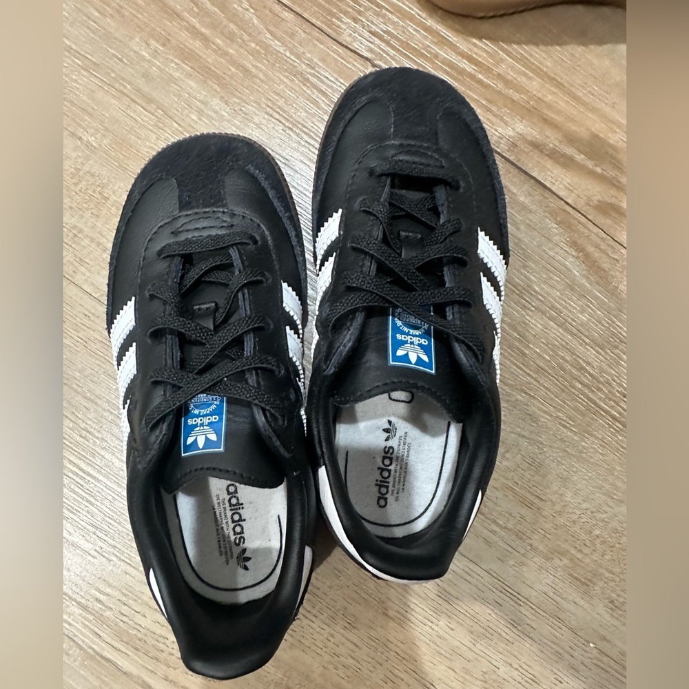 Adidas Classic Black Sneakers with White Stripes